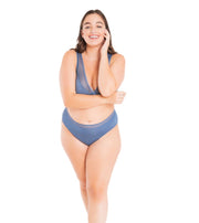 High Waisted Mesh Band Cheeky