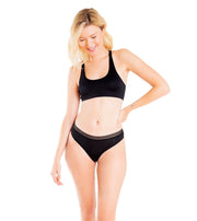 High Waisted Mesh Band Cheeky