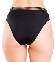 High Waisted Mesh Band Cheeky