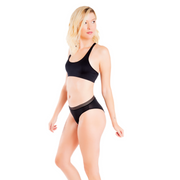 High Waisted Mesh Band Cheeky
