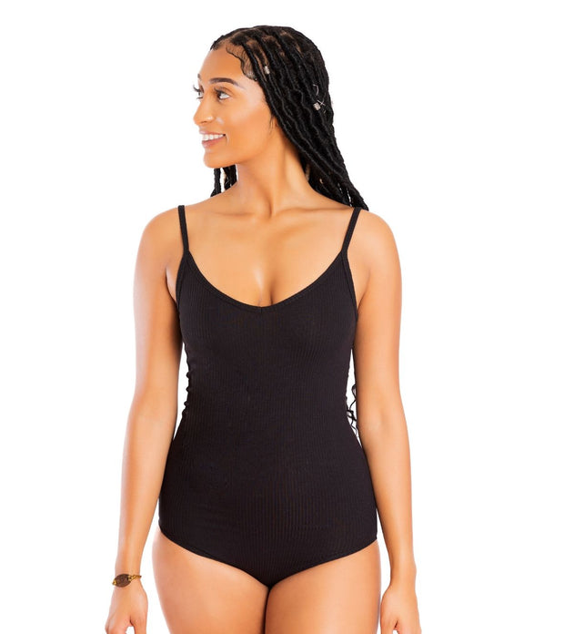 Ribbed Low Cut Bodysuit