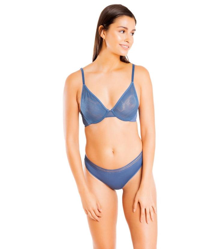 Mesh Underwire Bra
