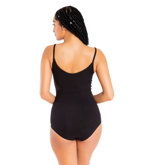 Ribbed Low Cut Bodysuit